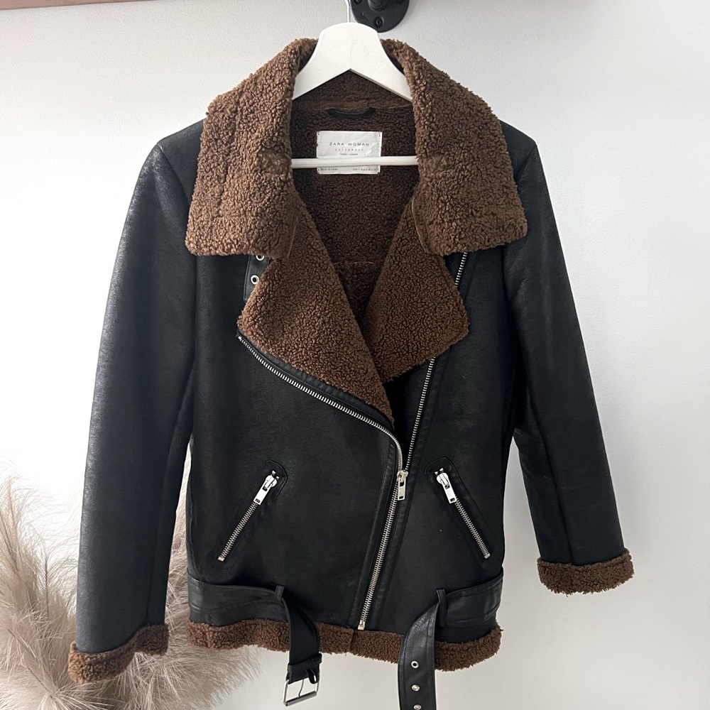 Zara Brown/black jacket